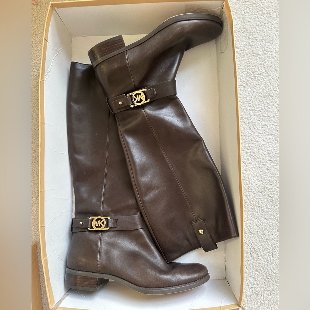 MK all leather riding boots.